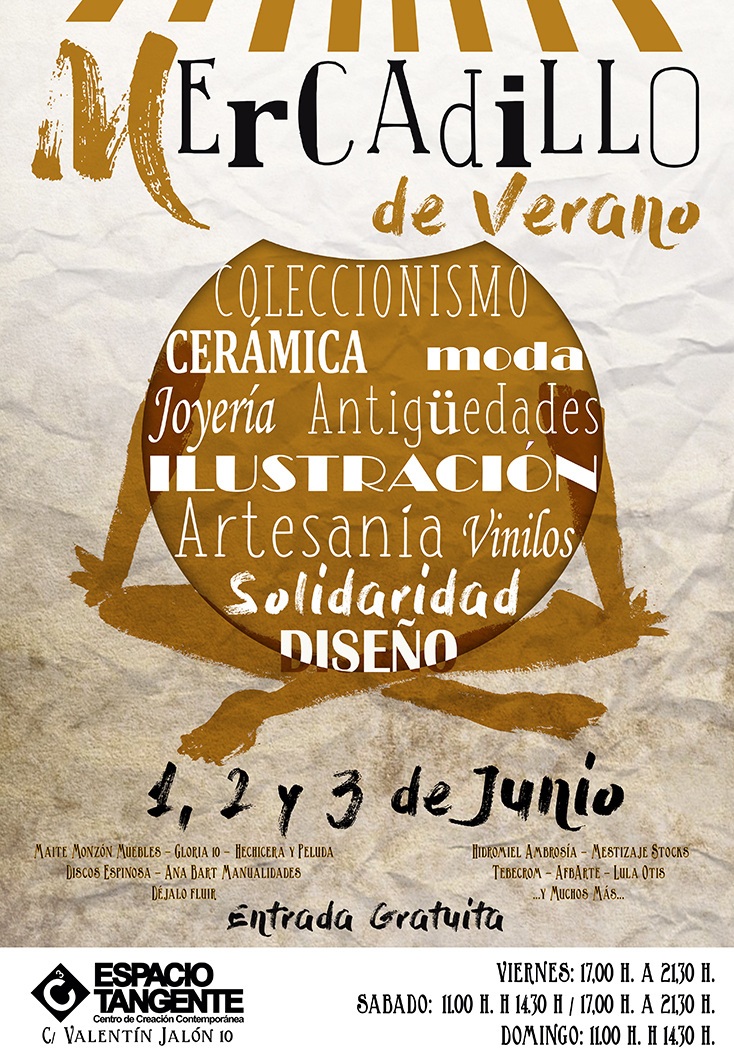 CARTEL FERIA VERANO ESPACIO TANGENTE