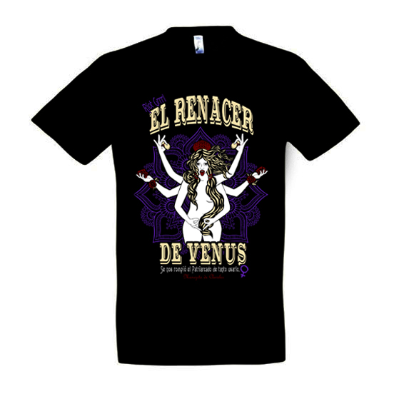 Camiseta Hombre feminista Renacer de Venus