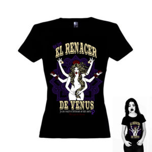 camiseta El Renacer de Venus para mujer