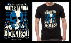 Camiseta Brave RockNRoll para hombre