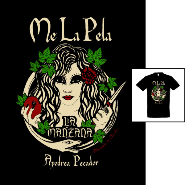 Camiseta Me la Pela de Manojito de Claveles patrón tubular masculino