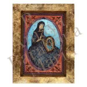 Ilustración de Hildegarda de Bingen por Amaya Barahona