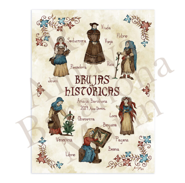 Tipos de brujas (Realistas) de Amaya Barahona