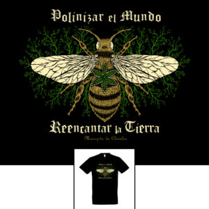 Abeja Polinizar el mundo Manojito de Claveles