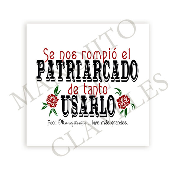 AZULEJO PATRIARCADO Diseño Manojito de Claveles