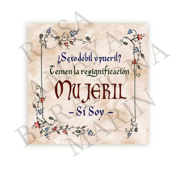 MUJERIL SI SOY AZULEJO de Amaya Barahona