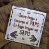 Azulejo · Quien venga a tocarme el papo le hago tragar un sapo. Amaya Barahona